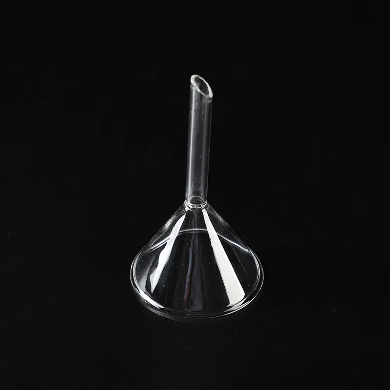 30/40/50/60/75/90/100/120mm Transparent Glass Triangle Funnel Lab Glassware Laboraotry Chemistry Educational Stationery