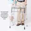 2pcs Walker Wheels Universal Walker Wheels Replacement 6 Adjustable Height Rollator Wheels Accessories for Seniors Walker Wheels 1
