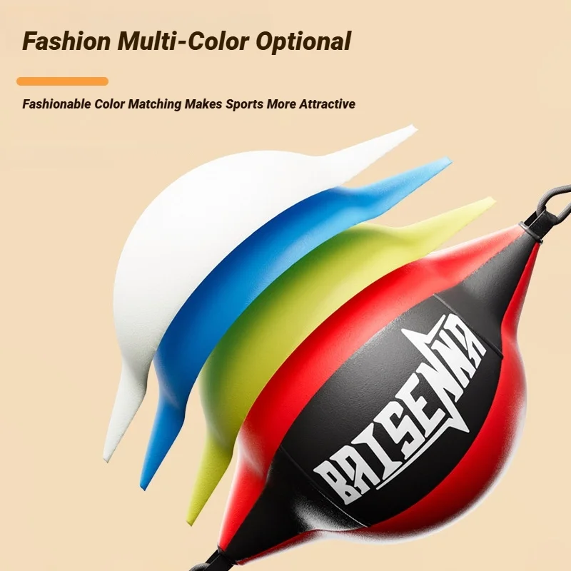 Boxing Speed Ball Pu Reaction Leather Training Hangings Swivel Exercise Fitness Home Sports Gym