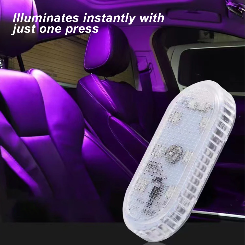 Multi Color Car Lights Wireless LED Touch Light Roof Ceiling Sensor Read Lamp Mini USB Charging Light Auto Interior Accsesories 4