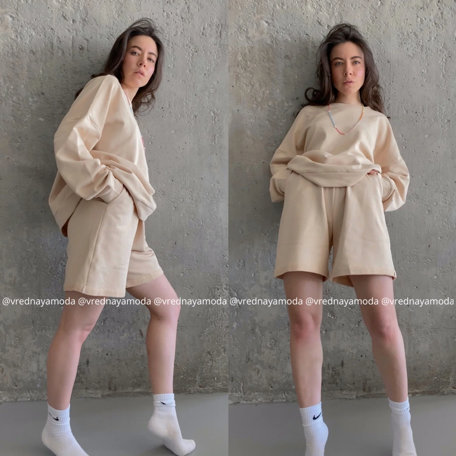 Sold Separately Womens Tracksuits 3 Piece Oversized Sweatshirt Sweatpant Sporting Shorts Sweat 3 Piece Outfit Solid Color Sets