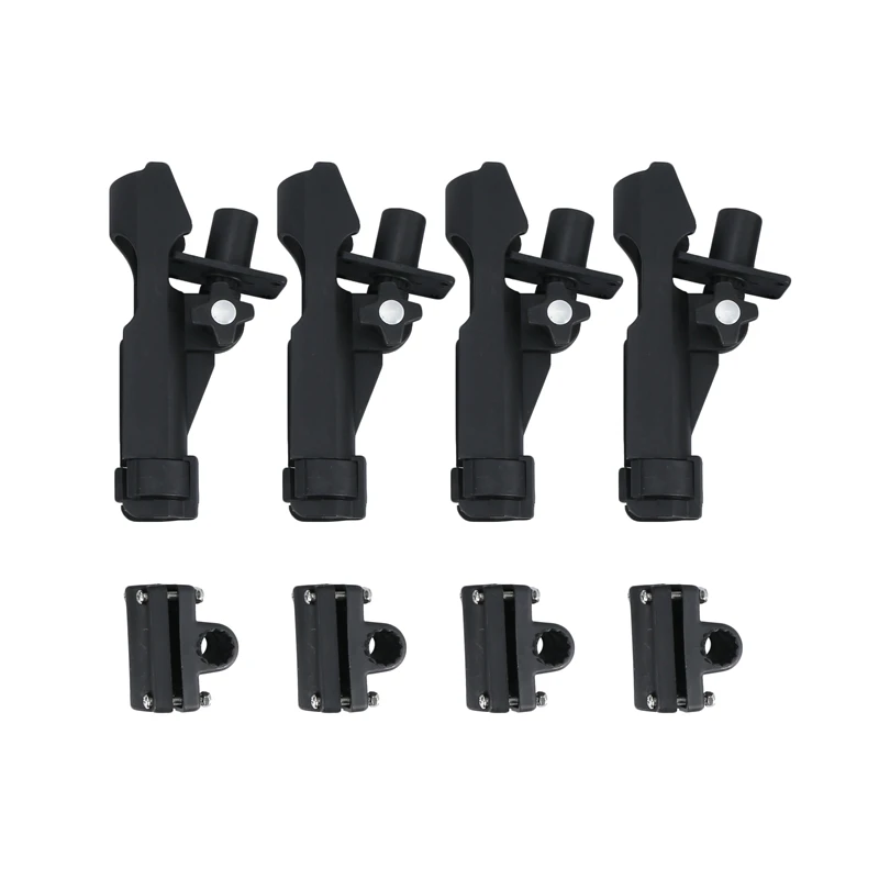 

4 Pieces/Set 360 Degree Swivel Rotatable Marine Boat Kayak Yacht Rod Holder Rack Side Rail Mount Pole Rest Accessories