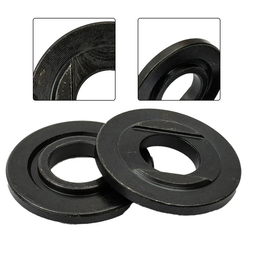 M14 Angle Grinder Bottom Platen 2Pcs Set 2*16mm Thread Replacement Angle Grinder Inner Flange Nut Set Power Tool Accessories