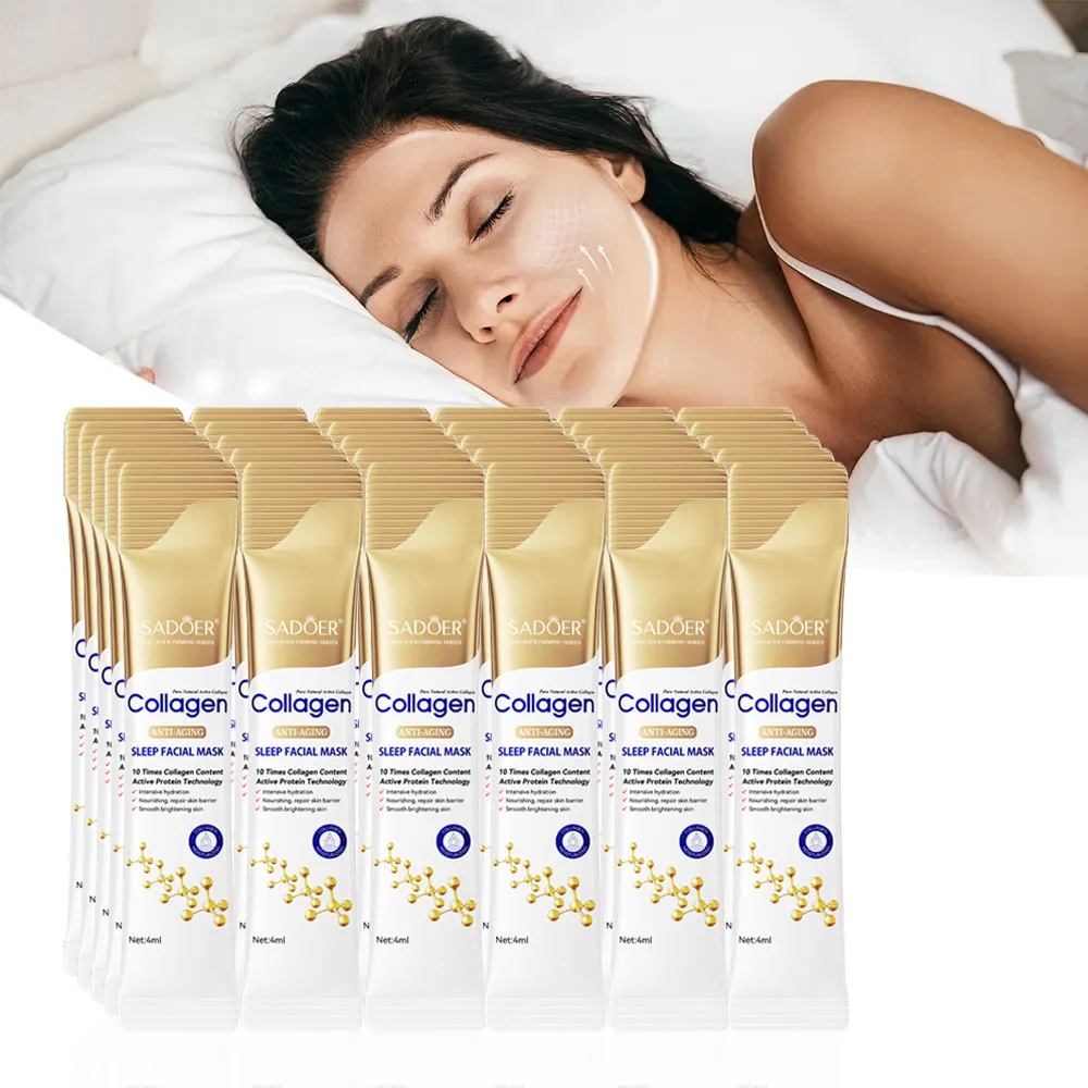 Collagen-Infused Moisturizing & Brightening Sleeping Face Masks - 30 Pack