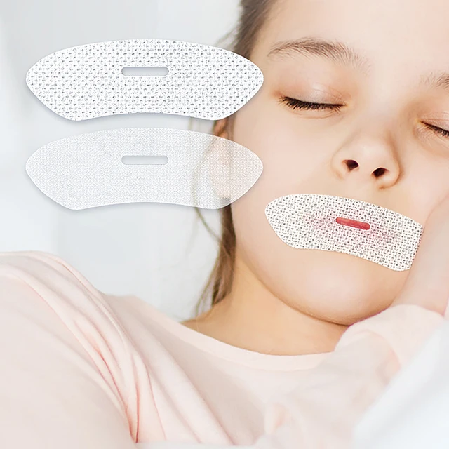 30Pcs Anti-Snoring Stickers For Children Adult Night Sleep Lip Nose Breathing Improving Patch Mouth Correction Sticker Tape 2