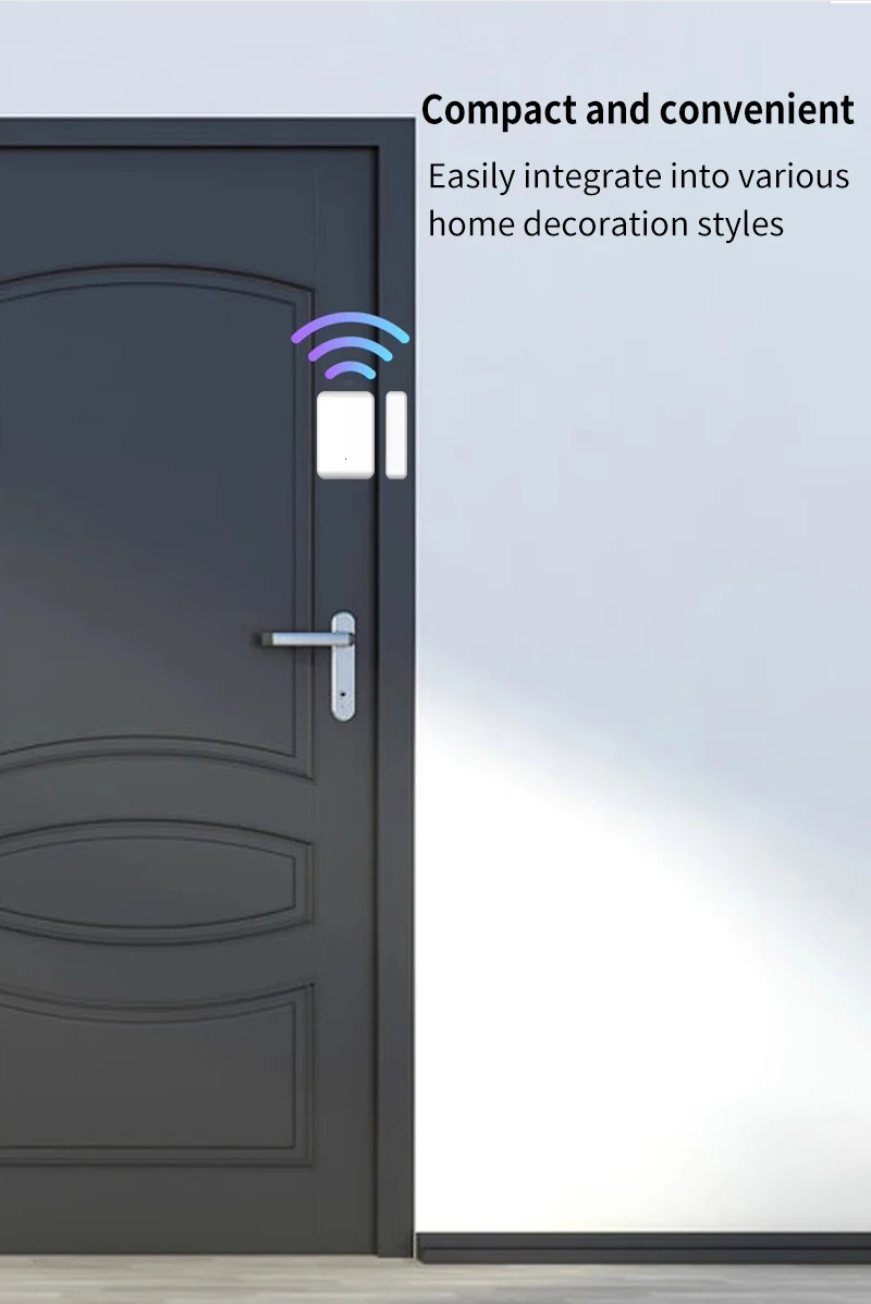 2.4GHz Wireless TTLOCK Door Sensor Door Contact Detection Windows Open Close Sta