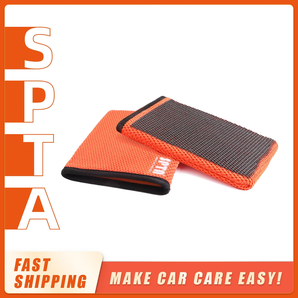 Clay Mitt microfiber car mitt microfiber cleaning gloves microfiber washing gloves microfiber gloves 1Pc Clay Bar Wash Mitt Clay Eraser Mitt Car Bar Glove Removes Debris from Your Paint Glass Wheels & More
