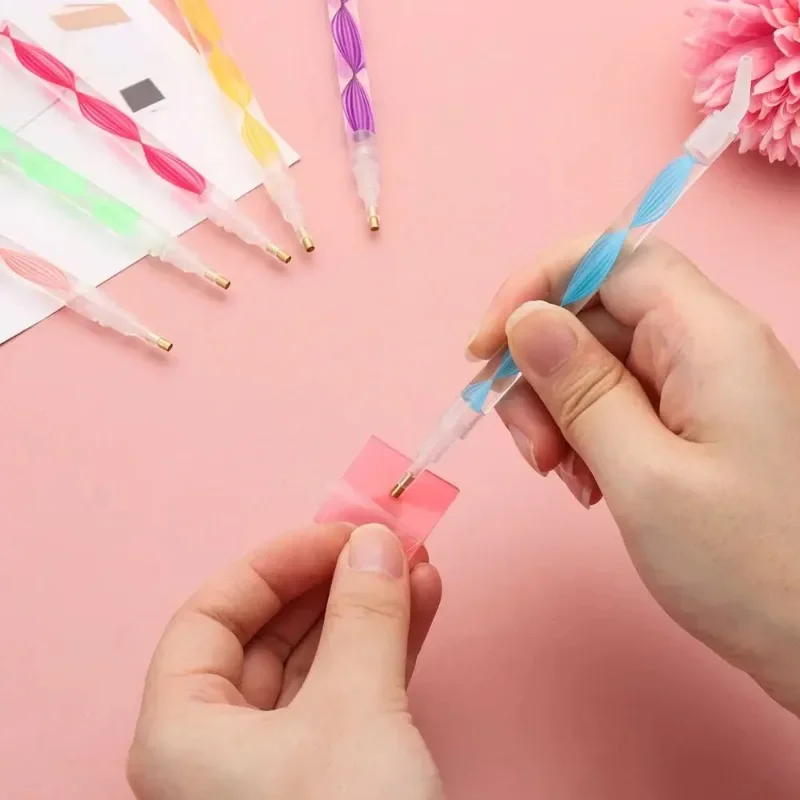 5D Diamond Painting Pen Spiral Flower Resin Point Drill Pens  Diamond Painting Pen DIY Crafts Cross Stitch Painting Accessories