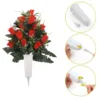 Artificial Flowers for Christmas Cemetery Flower 24 Bud Roses For Cemetery Vases Orchid Branches Artificial 4