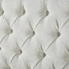 Queen Size Platform Bed Frame, Chenille Upholstered Sleigh Bed with Scroll Wingback Headboard  Footboard/Button Tufted,Bed Frame 3