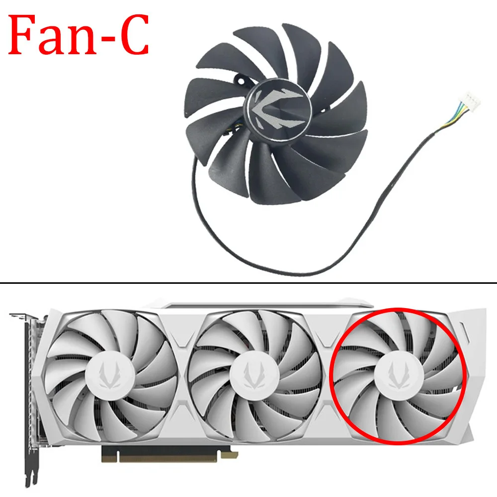 87ミリメートルGA92S2Uクーラーファンの交換zotacゲームgeforce rtx 
