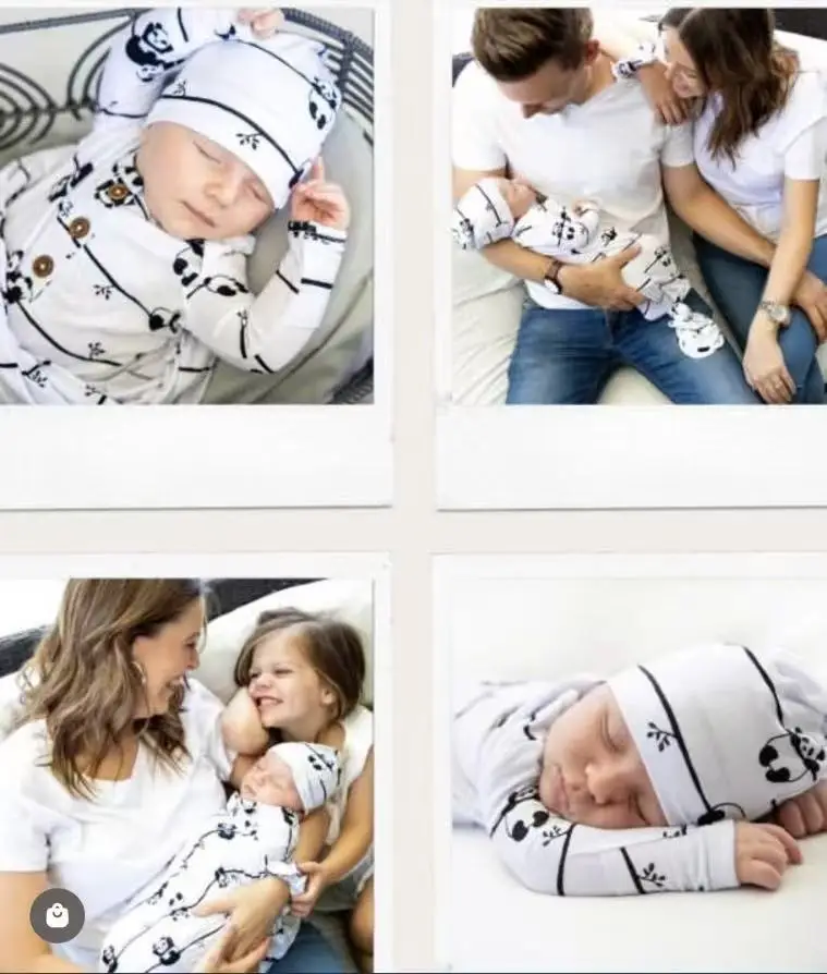 Newborn Infant Baby Sleeper 95% Bamboo 5% Spandex Comfortable Soft Newborn Knotted Gowns
