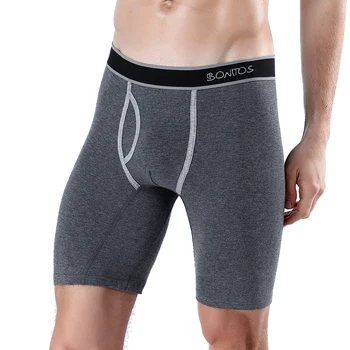2024 Nuovo Stile di Cotone Fly Boxer Gamba Lunga Biancheria Intima Per Uomo Pantaloncini di Grandi Dimensioni E Mutandine Homme di Marca di Lusso Boxerhomme Mutande 1