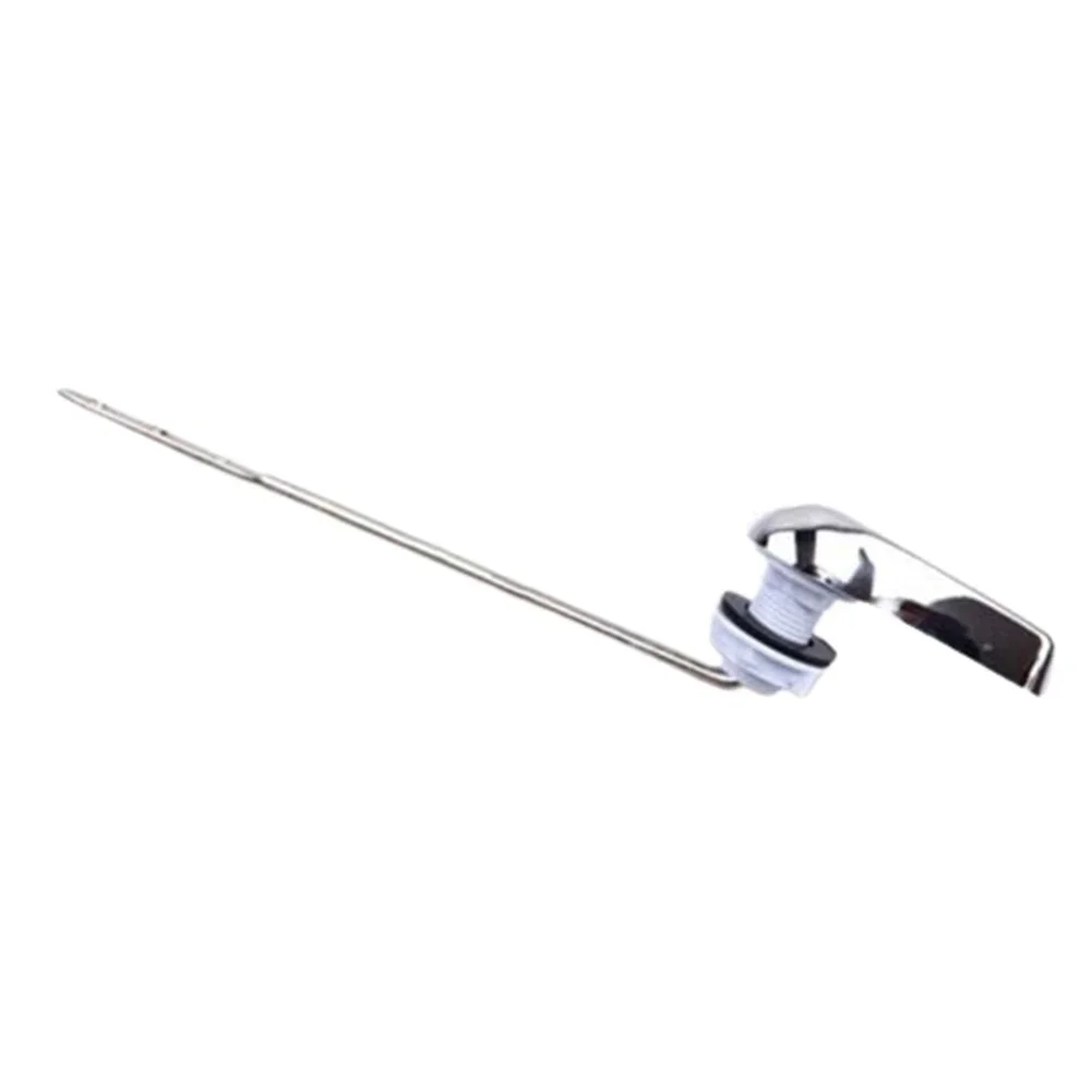 1pcs Toilet Handle Toilet Tank Flush Lever Chrome Finish Handle Wrench Water Tank Suitable For Most