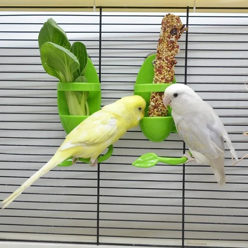 

1Pc Bird Cuttlebone Holder Bird Cage Feeding Holder Vegetable Fruits Cuttlebone Holder for Parrot Parakeet Bird Feeder