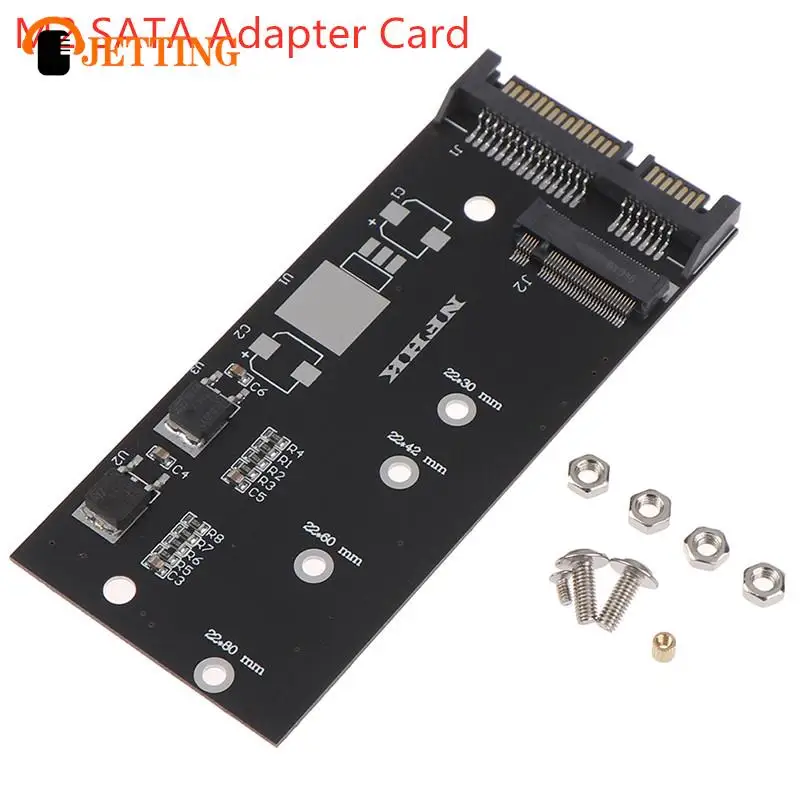 고효율 M.2 NVME SSD 변환 어댑터 카드, NVME/AHCI SSD 업그레이드 키트, SATA 개정판 I/II/III (1.5/3.0/6.0 Gbps), 1 세트