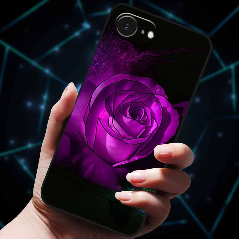 3D Floral Embossed Soft Silicone Phone Case - Stylish Back Cover Coque