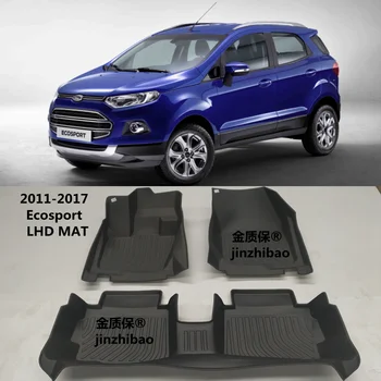 Use for 2011-2017 FORD Ecosport car carpet Ecosport car floor mat  Ecosport trunk mat Ecosport waterproof pad Ecosport floor mat 1