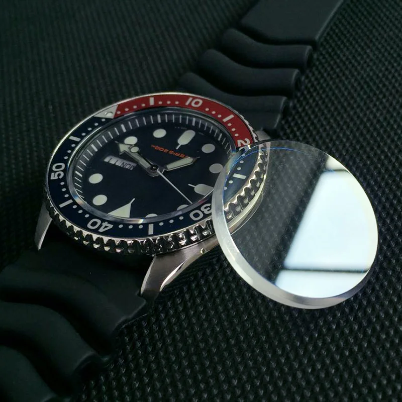 Flat Sapphire Crystal Skx007 | Sapphire Glass Skx007 Watch | Glass Mod  Parts | Srpd51k1 - Repair Tools & Kits - Aliexpress