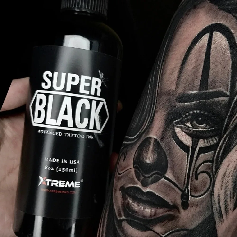 1oz/8oz High Quality Black Tattoo Ink Professional Microblading Natural Permanent Easy Coloring For Body Art Tattoo Artist Ink