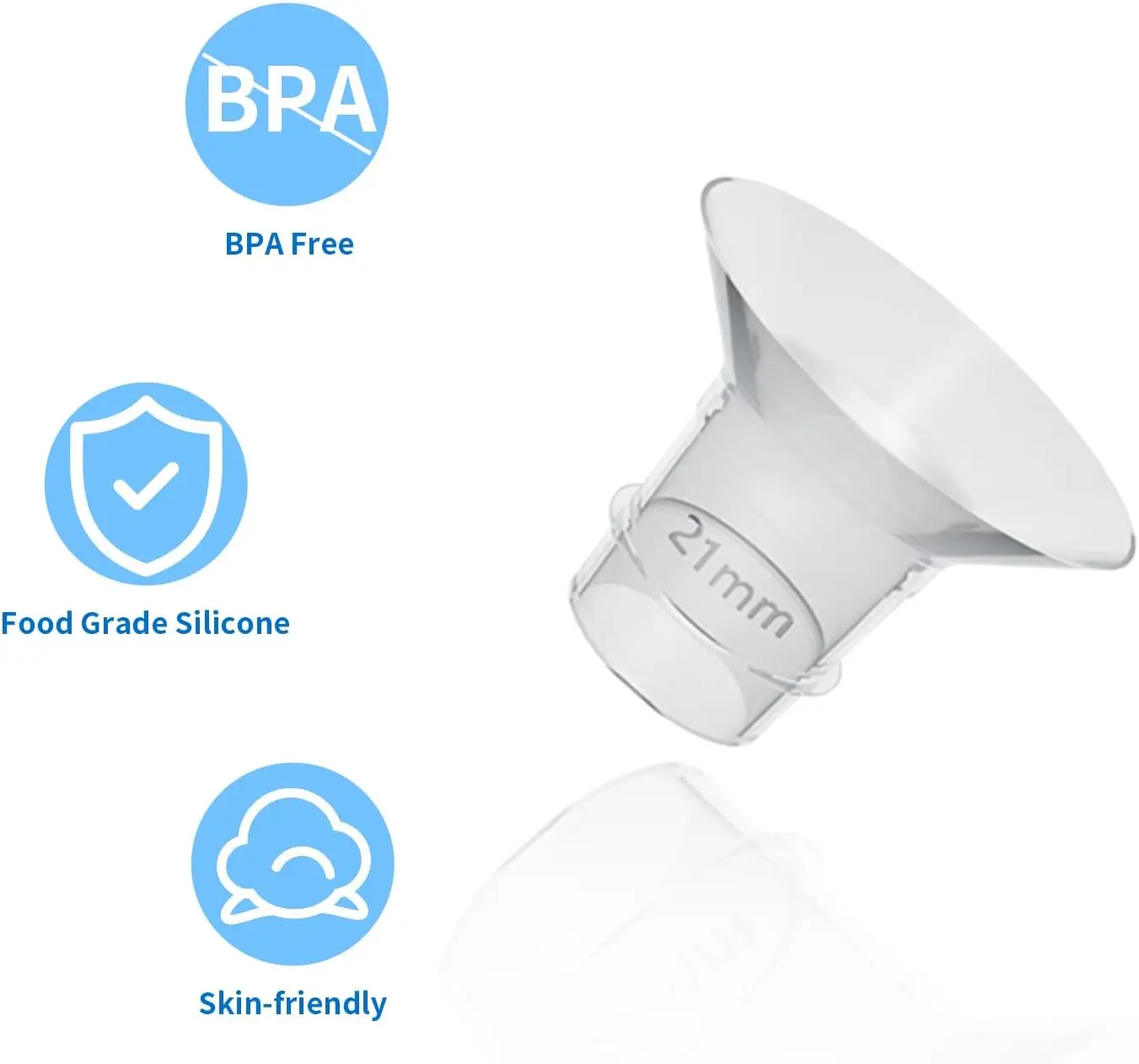 10pc Flange Inserts 13/15/17/19/21mm,Compatible with S9/S10/S12 etc 24mm Wearable Breast Pump,Breast Pump Flange Insert 3