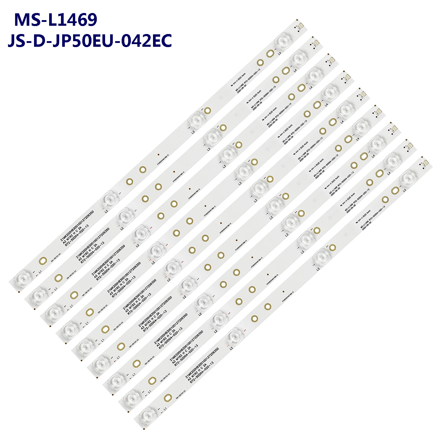 Striscia Di Retroilluminazione A Led 4Led Per Akai 50 "Tv Jp50Uhd110-4K Ms-L1469 Js-D-Jp50Eu-042Ec E50Eu1000 Mcpcb E50Eu1000Mcpcb