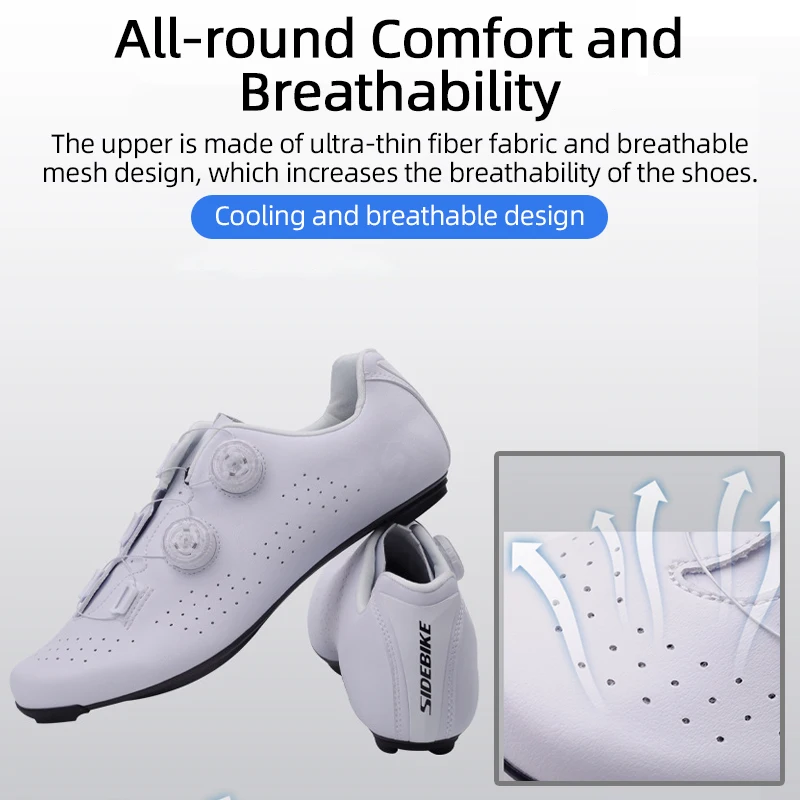 Men's Cycling Sneaker MTB Road Bike Shoes Carbon Fiber Sole Breathable Racing