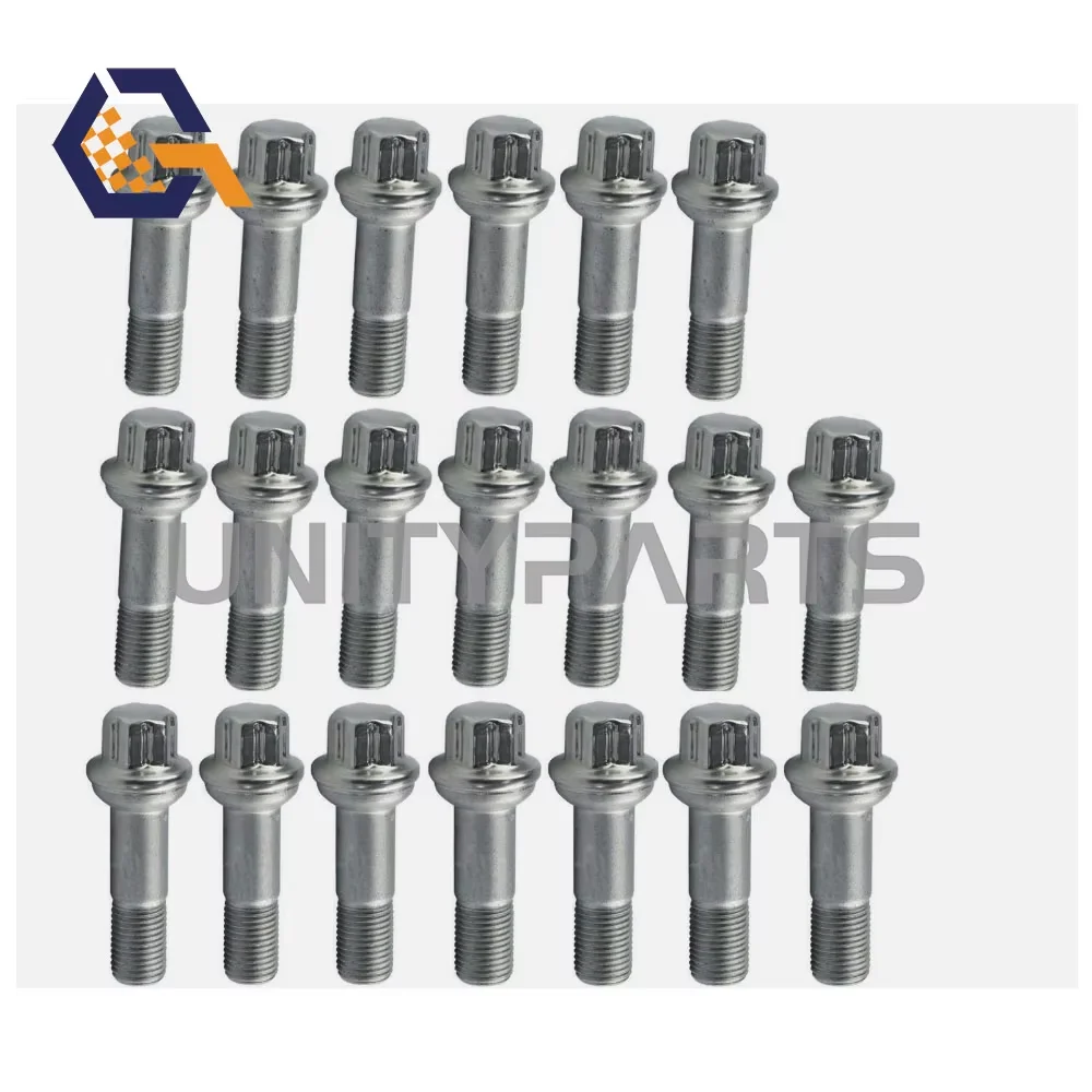 20pcs Wheel Bolt Stud Nut For Mercedes Benz W164 X164 ML350 ML550 GL450 S500 S550 0009902207 0009905407