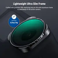 NEEWER Variable ND4-ND32 2-5 Stops Variable ND Filter with HD Multicoated HD Optical Glass Filter for GoPro 9 10 11 12 13 2