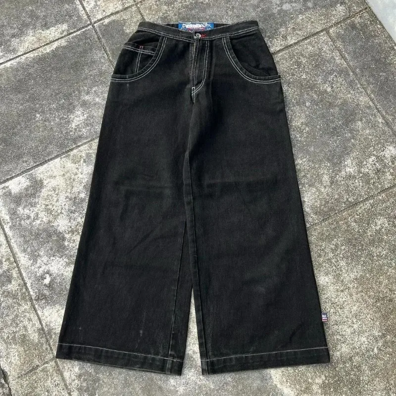 Deeptown Vintage Y2k Jeans oversize Hip Hop Harajuku pantaloni larghi in Denim Streetwear pantaloni larghi moda giapponese gotica estate