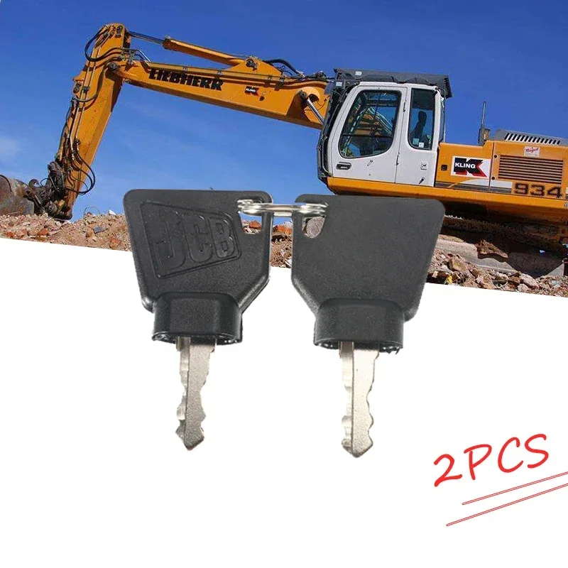 One Pair Ignition Start Key Switch Starter For JCB 3CX Machine Excavator Digger Replacement Parts