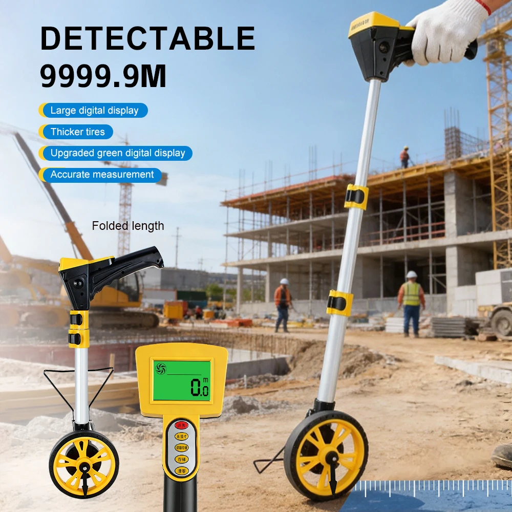 Digital Mechanical Distance Measuring Wheel Heavy Duty Rolling ...