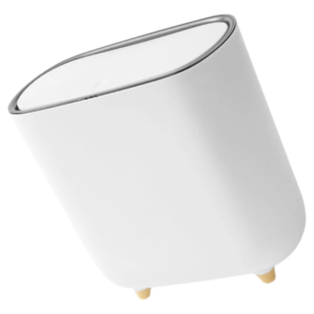 

Crevice Trash Can with Lid Waste Basket Plastic Wastebasket Garbage High Capacity Bin Bedroom For Kitchen Pp Practical Bucket