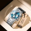 POEDAGAR Luxury Man Quartz Watch Sport Military Watch For Men Waterproof Luminous Date Chronograph Stainless Steel Men's Watches 2