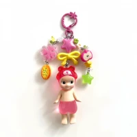 ⁦ميدالية مفاتيح Y2K Angel Baby Candy Shop يدوية | تعليقة حقيبة مطرزة بلطافة عالية، إكسسوار جمالي ناعم وساحر لحقائب الظهر بأسلوب كيوت ومميز 🎀✨.⁩ - الصورة ⁦4⁩