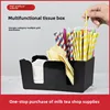 Multi-Functional Tissue Box For Tea Shops Coffee Restaurants Bar Straw Box Storage Organizer Box Suitable For Tea Shop Tools 1