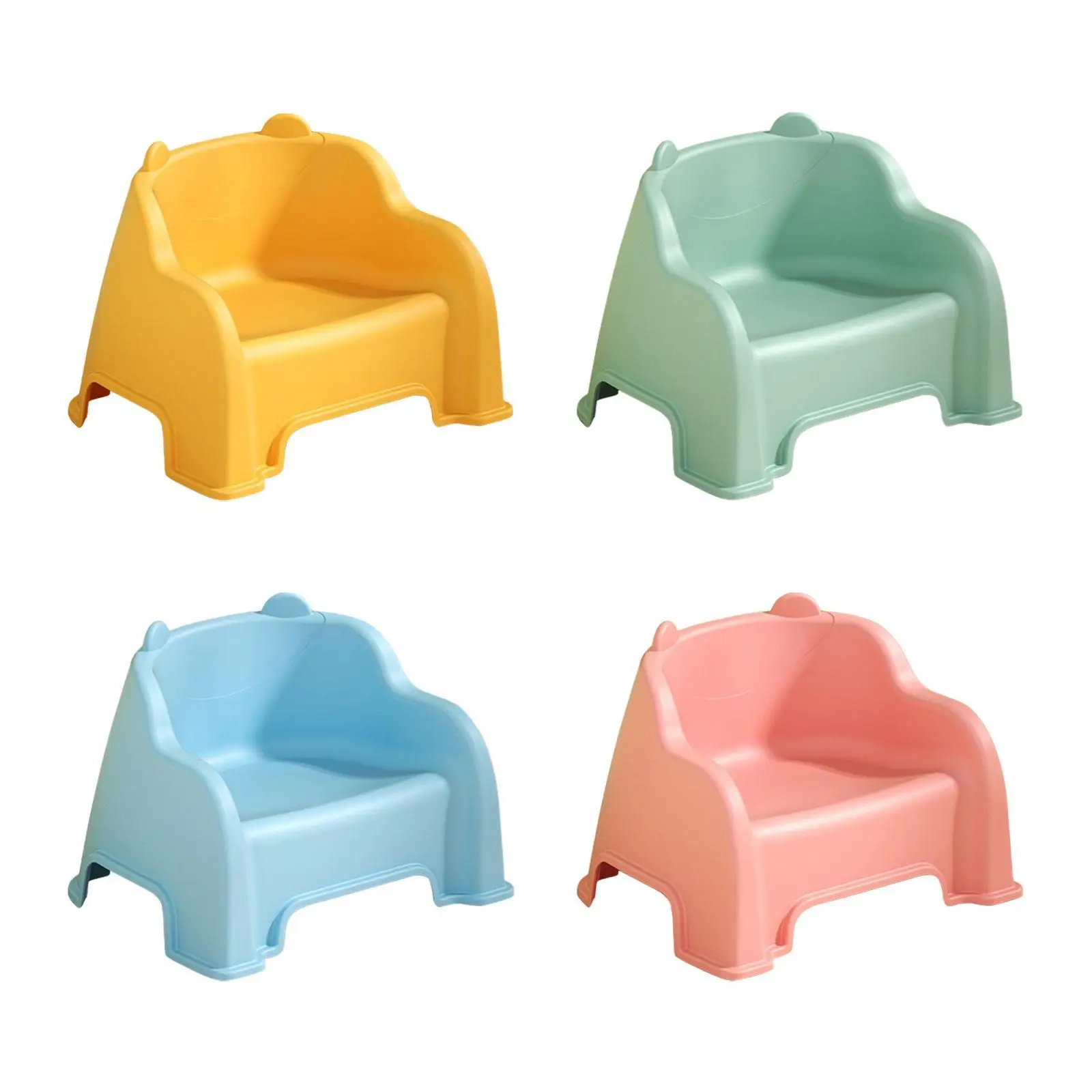 Small Stool Sturdy Lightweight Foot Stool Under Desk Footrest Shoe Changing Stool with Back Support Step Stool for Kitchen