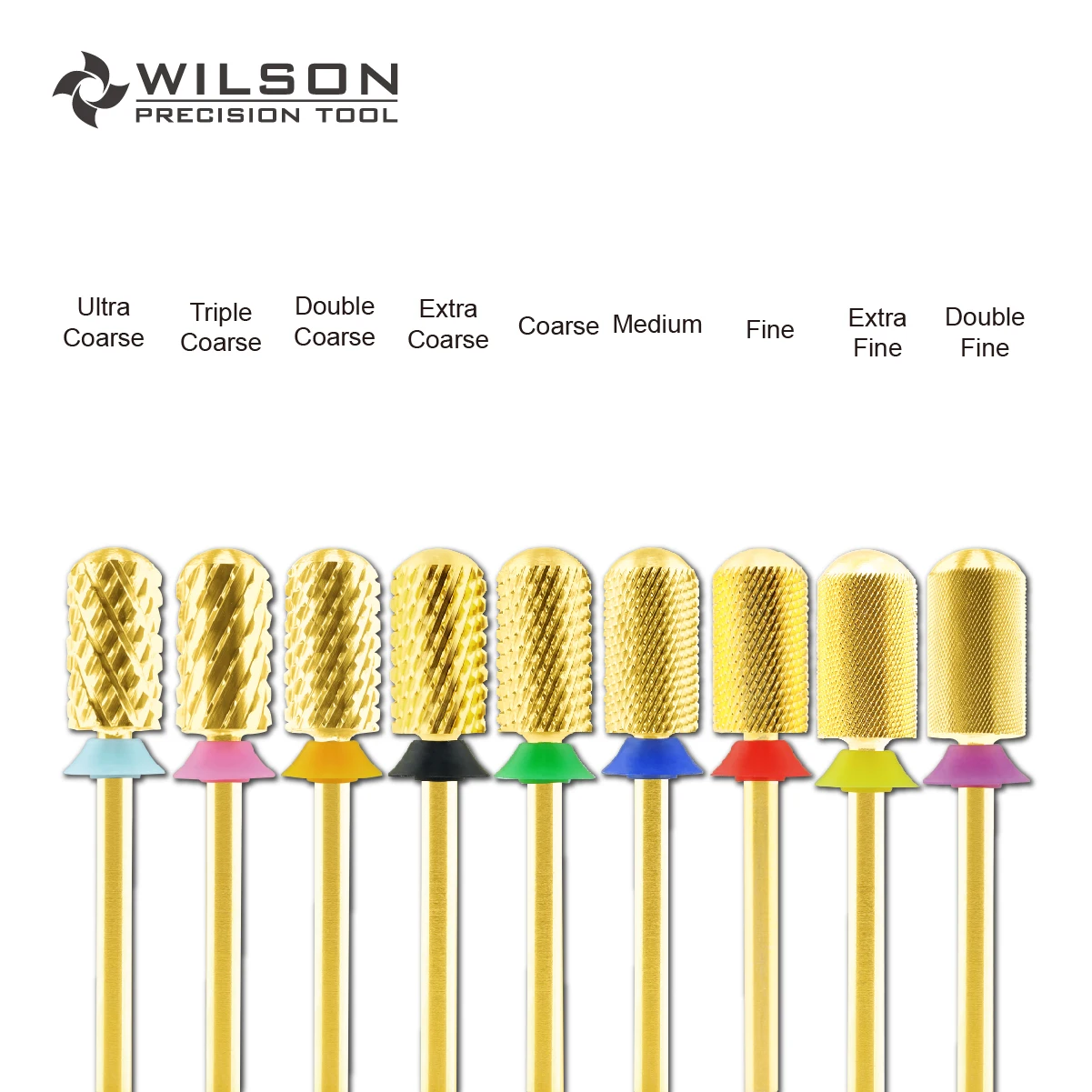 Nail Drill Bit Manicure Tools WILSON Large Barrel Smooth Top Bits Nail drill bits Remove gel carbide Manicure tool Nail accessories