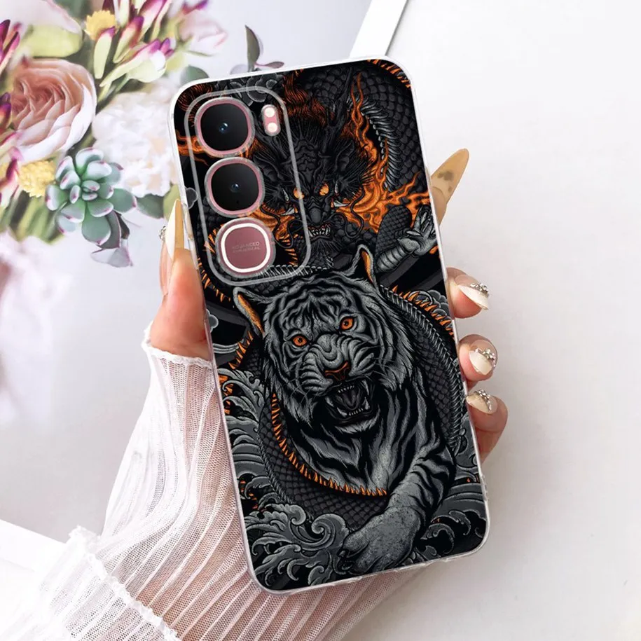Luxury Dragon Cartoon Soft Clear Silicone Phone Case Cover - Cool Protective Shell