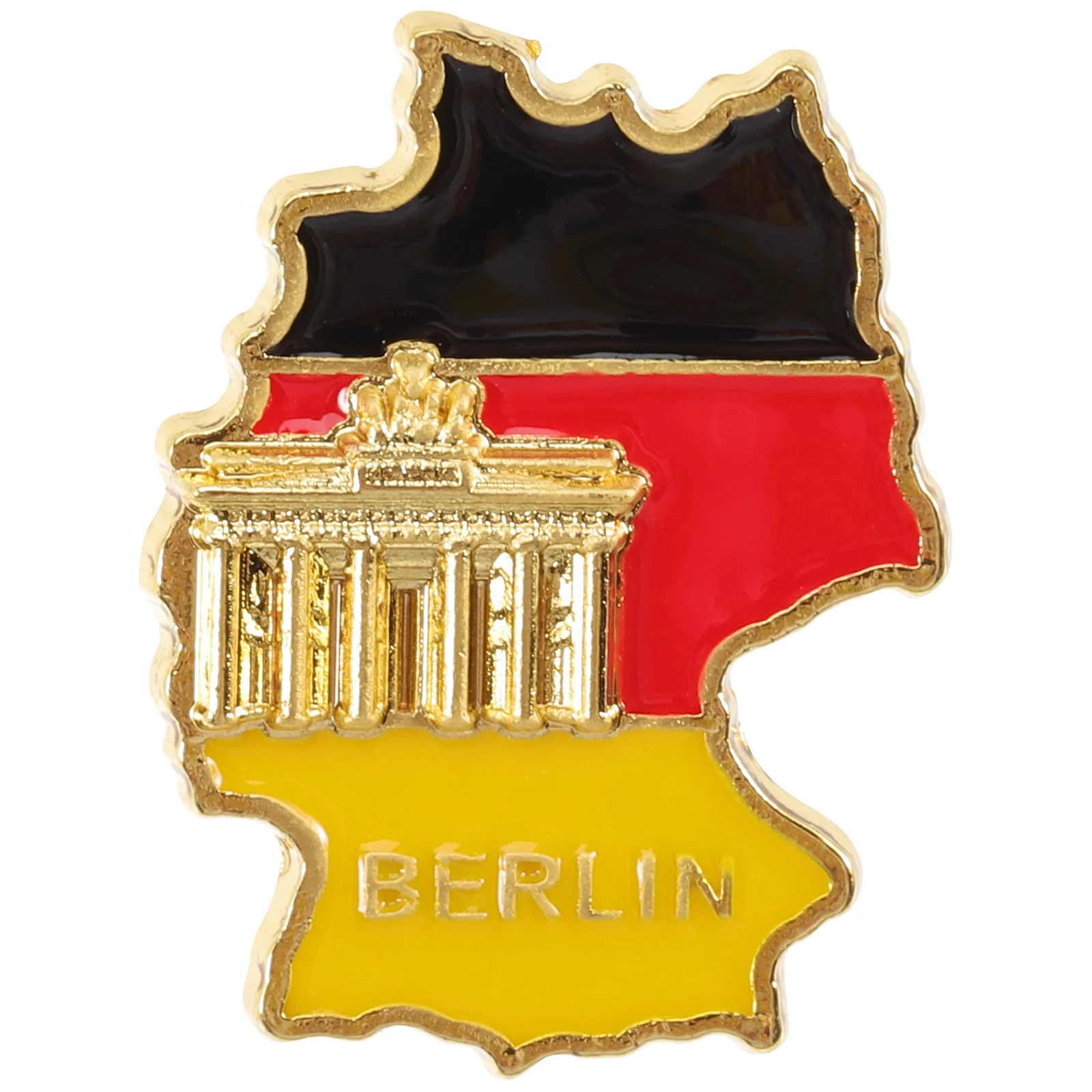

Germany Flag Lapel Pin Metal Flag Pin Badge Brooch Clip for Patriotic Display