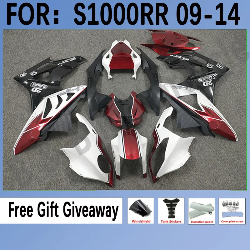 

Motorcycle Injection Mold Fairings for BMW S1000RR 09 10 11 2009 2010 S 1000 RR S1000 RR 12 13 14 2014 Fairing set White Red