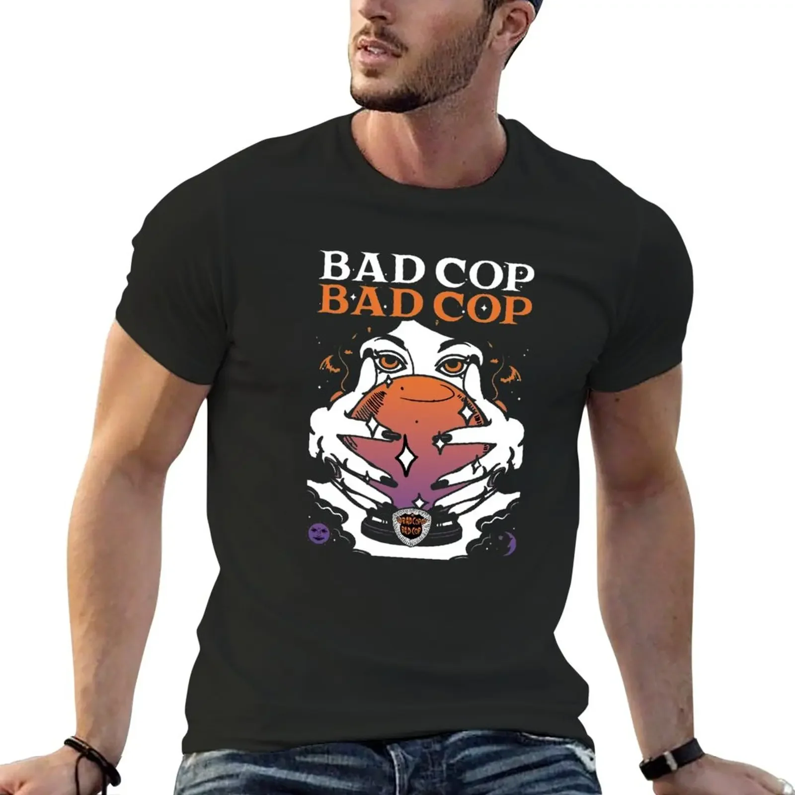 

badcop badcop T-Shirt blacks vintage blanks plain t shirts men