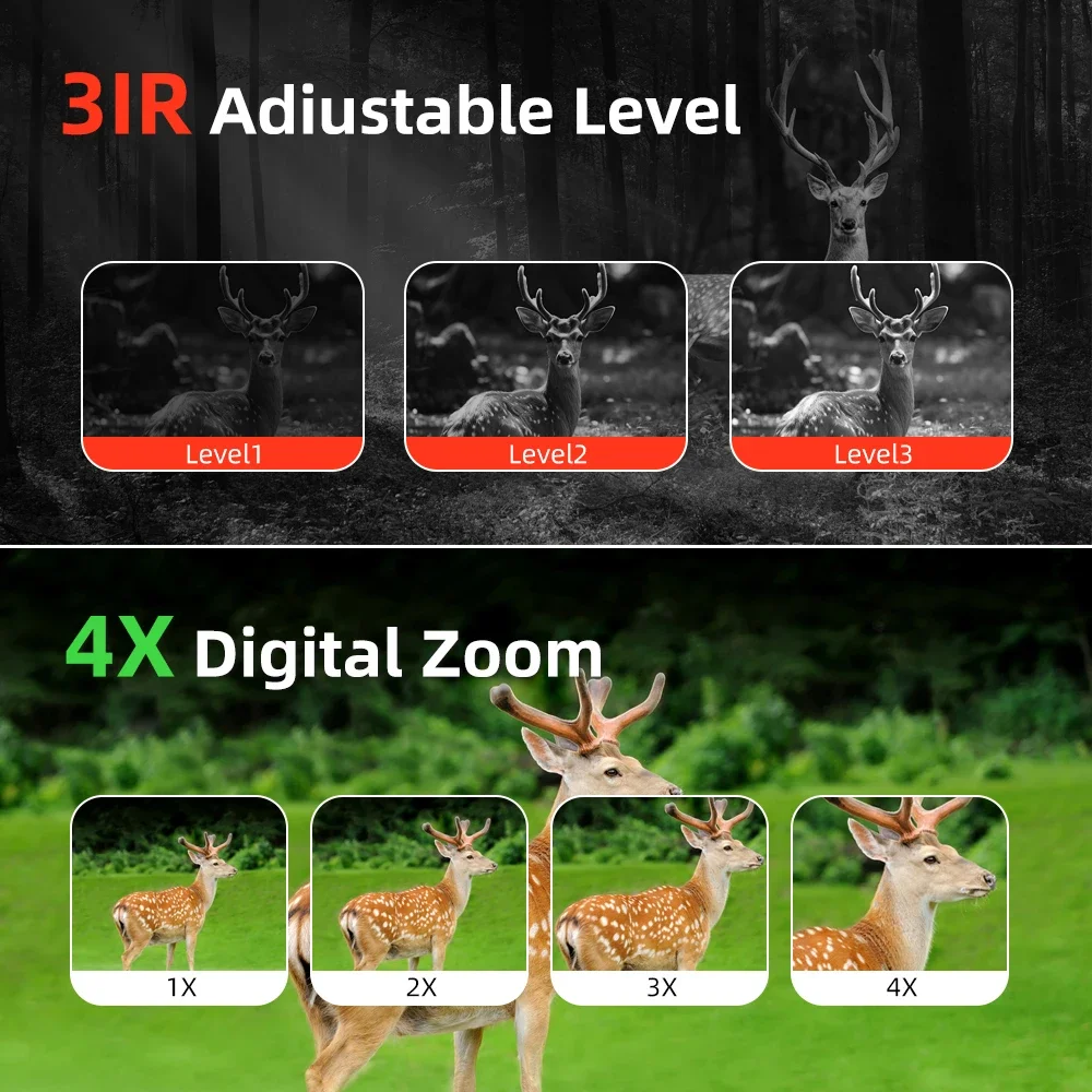 940nm/850nm Clip-on Night Vision Monocular 1080P HD Infrared Night Vision Scope