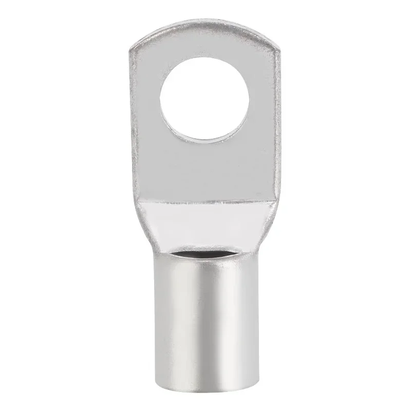 Electrical Wire Connector 100pcs SC Type Wire Nose Terminal SC6 SC8 SC10 SC16 SC25 Bare Copper Battery Block Cable Lugs Hole 6mm 8mm 10mm Crimp Connector