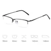 Business Men Optical Myopia Glasses Half Frame Women Short-sighted Eyeglasses Blue Light Blocking Eye Protection Eyeglass 6