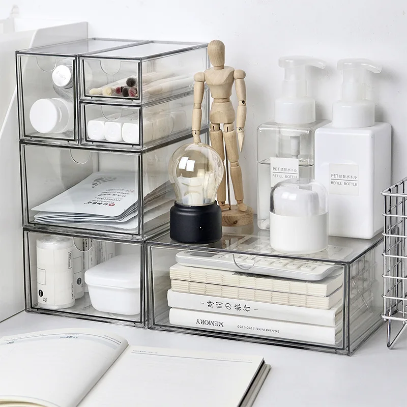 Clear Drawer Storage Box Organizer 4