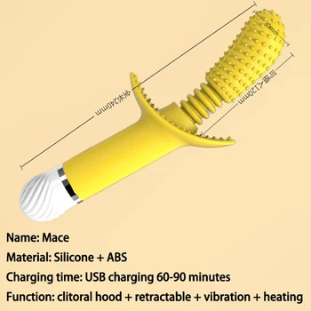 Maces Pussy cover Dildos AV Vibrator for Women Clitoris Stimulator USB Rechargeable Massager Goods Sex Toys for Adults 18 5