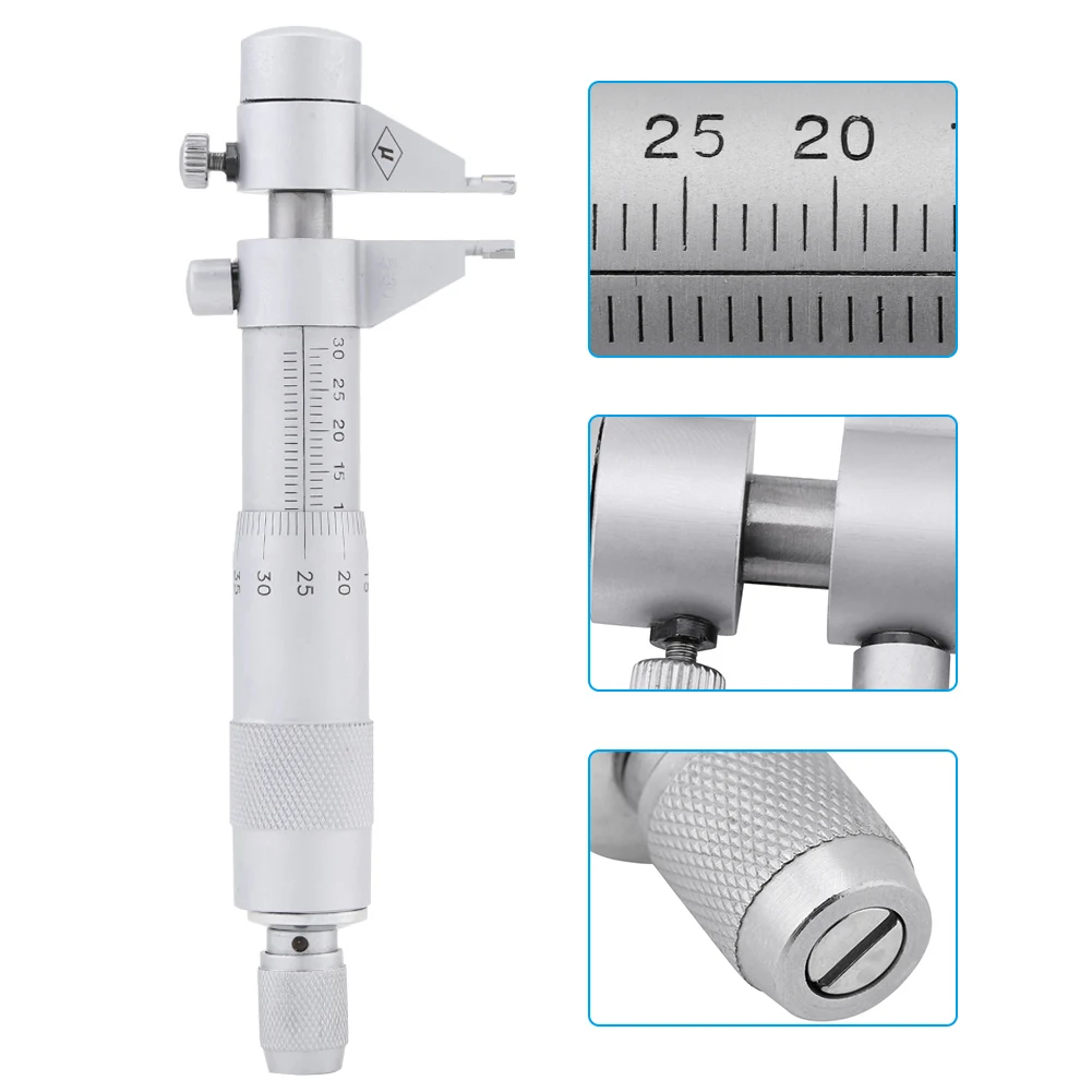 내부 마이크로미터 홀 보어 내부 직경 게이지 5?30mm 범위 0.01mm 정확도