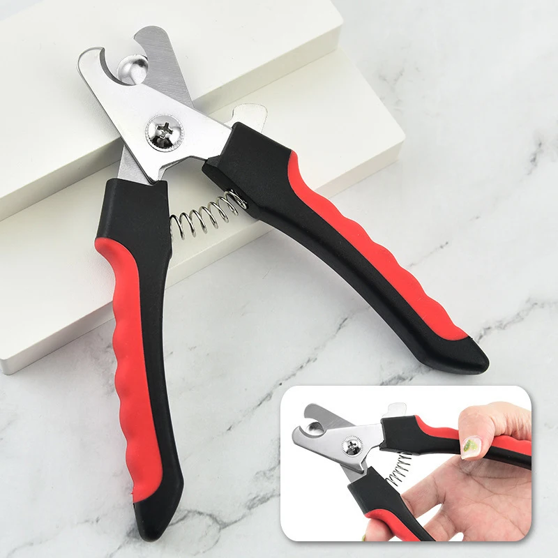 Pet Nail Clippers Professional Dog Cat Nail Trimmer Labor Saving Multifunctional Cutter Pet Grooming Supplies