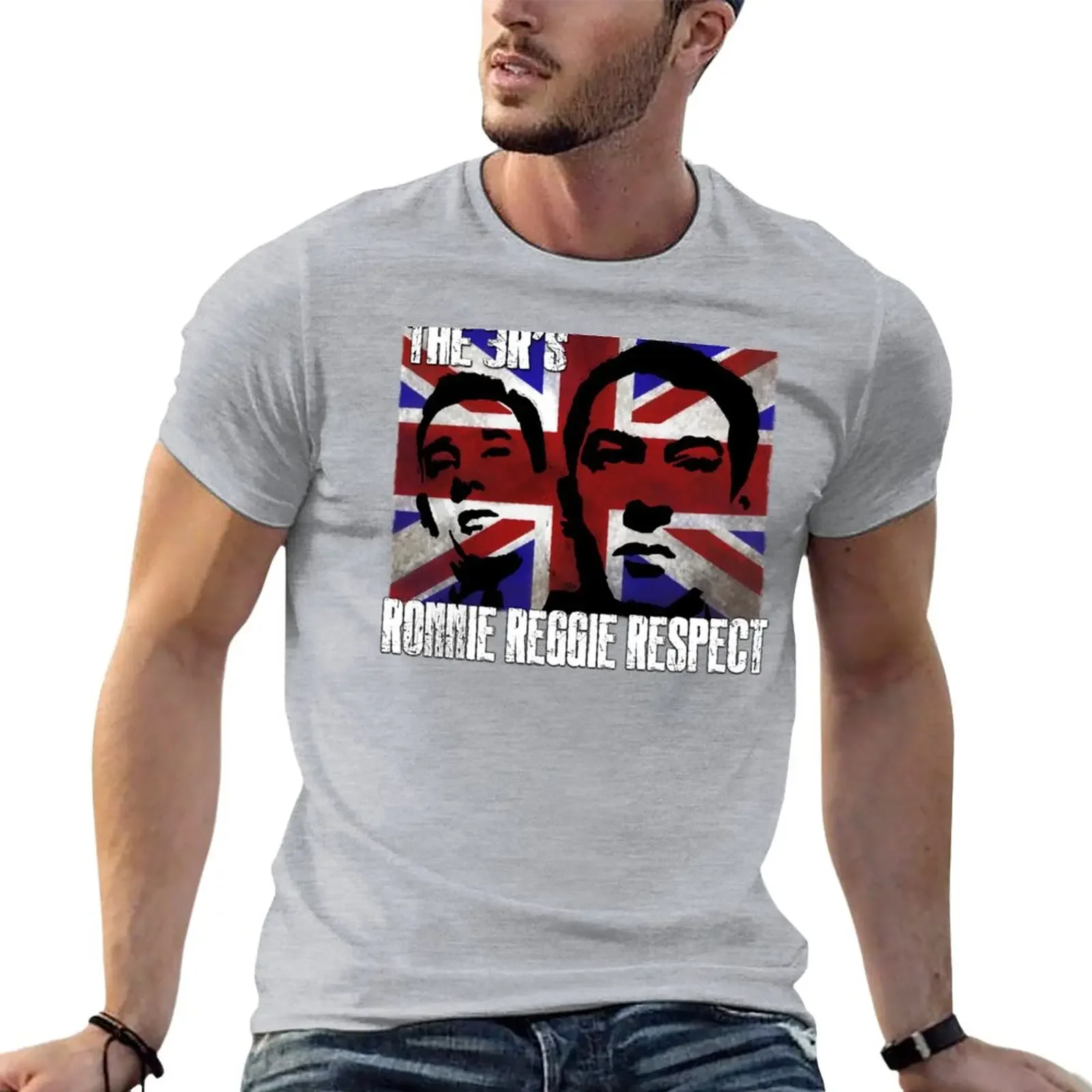

Kray Twins Union Jack T shirts T-Shirt sports fans aesthetic clothes new edition mens workout shirts